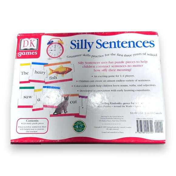 DK Games Silly Sentences Grammar Skills Game For Ages 4 to 7  and 1 to 4 Players - Picture 7 of 16